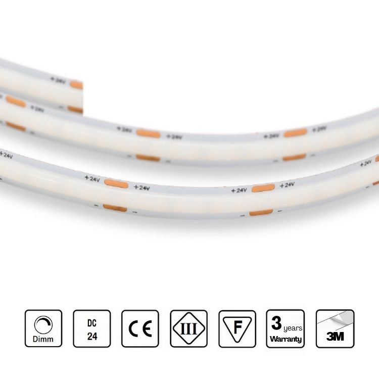 STRIP LED 24V 256 LED/m 10,4W/m CRI 90