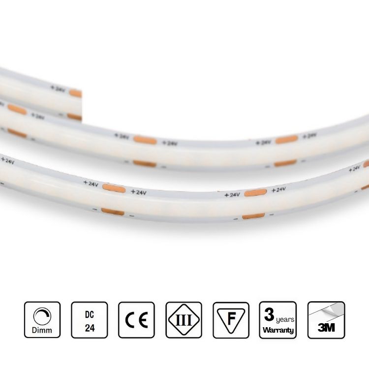 STRIP LED 24V 256 LED/m 5,2W/m CRI 90