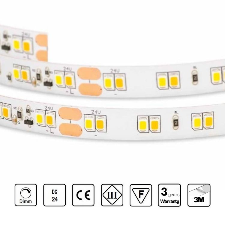 STRIP LED 24V 120 LED/m 19,2W/m CRI 90 D2W