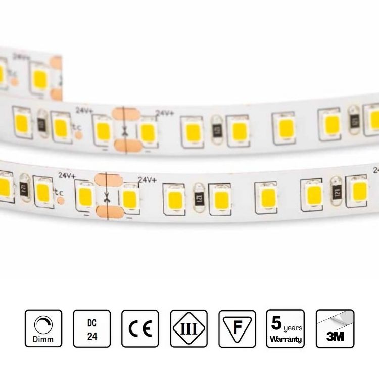 STRIP LED 24V 140 LED/m 14,4W/m CRI 80/90