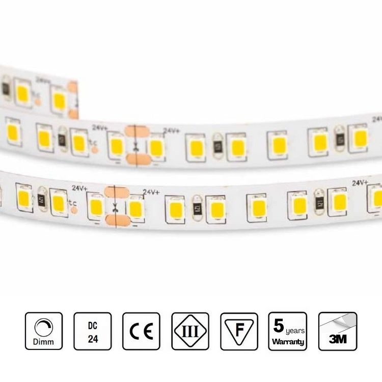 STRIP LED 24V 140 LED/m 9,6W/m CRI 80/90