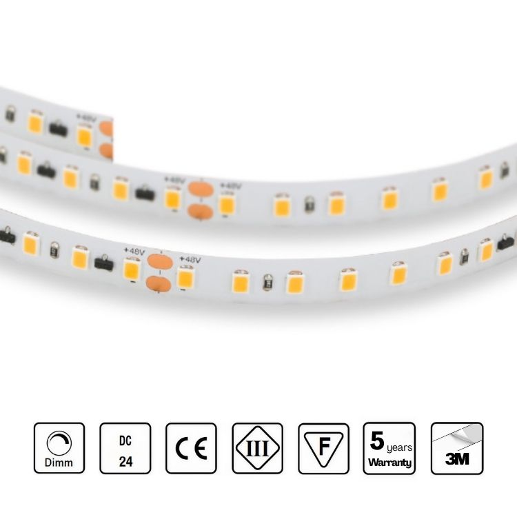 STRIP LED 48V 120 LED/m 8W/m CRI 90