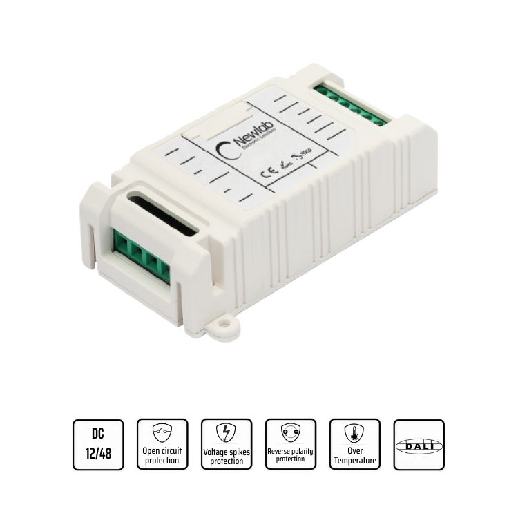 Dimmer monocanale CV con ingresso DALI/PUSH/POT/0-10V