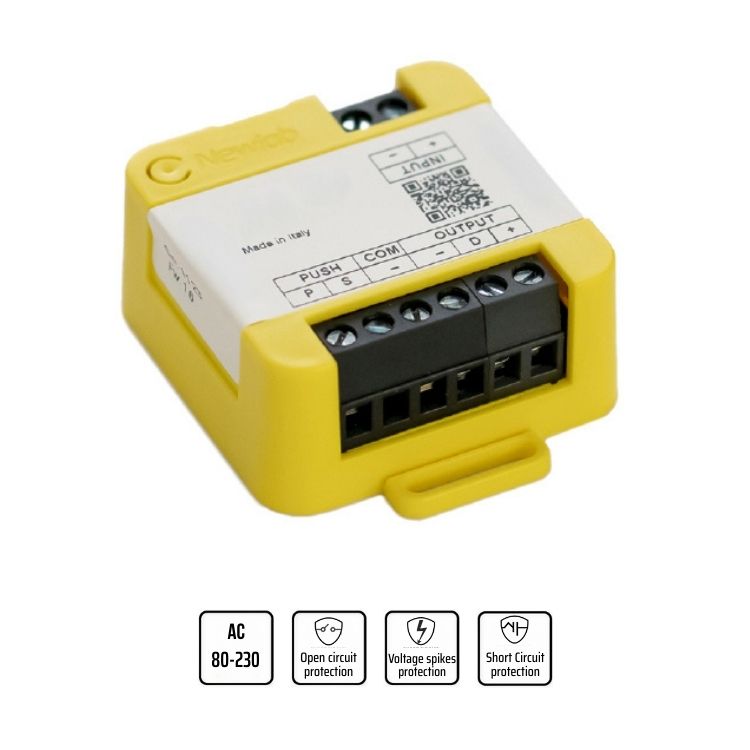 Mono-channel phase-cut dimmer with PUSH input (500W)
