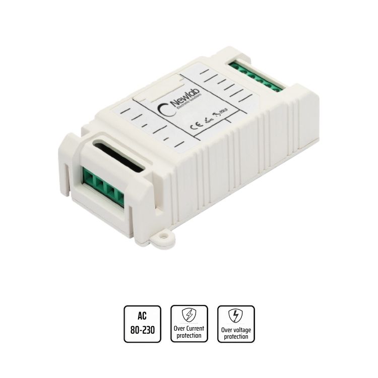 Dimmer monocanale AC in taglio di fase con ingresso DALI/PUSH