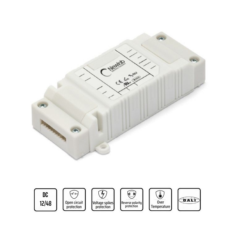 Mono-channel CV dimmer with PHASE-CUT/DALI/PUSH/POT/0-10V input (UL)
